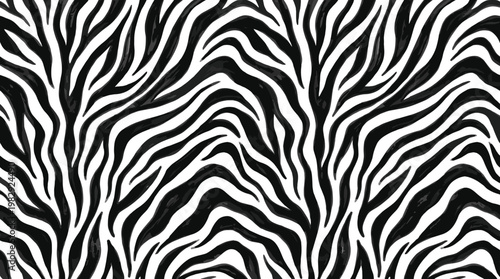 Zebra Pattern Close-up with Shallow Depth of Field