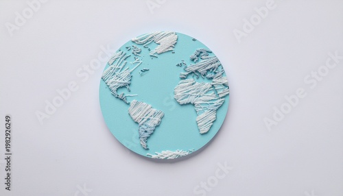Paper Earth Repair Concept Sustainability Environment Protection Handmade Planet Earth Day