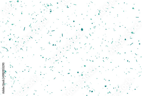 Bild auf Leinwand Abstract background with falling teal confetti particles