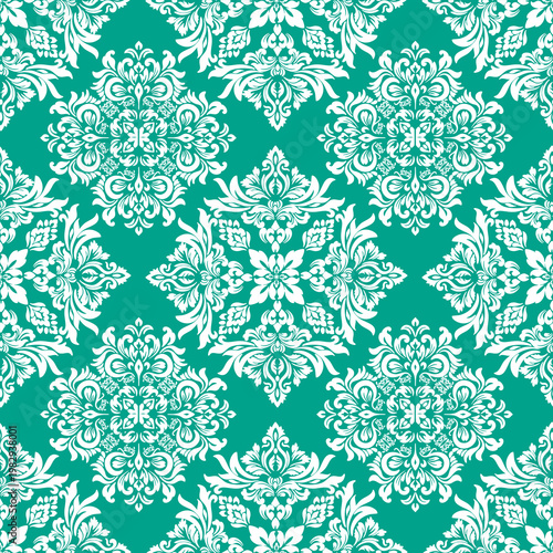 Classic Damask Seamless
Pattern - Vector Illustration for Elegant Textile
Design,Damask,Jacquard loom, Brocade, Satin weave,ethnic, geometric, textile, fabric, motif, retro, damask pattern with flor
