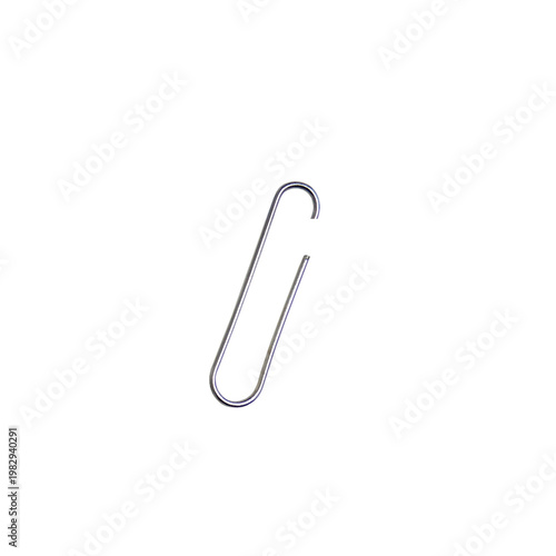 Vászonkép Silver Metal Paper Clip,  Minimal Stationery