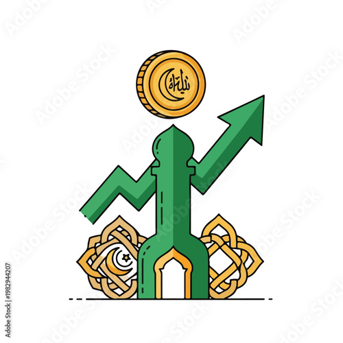 Economic Growth and Islamic Finance Icon