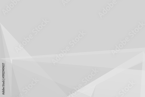Abstract light gray and white geometric background with overlapping triangles