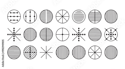 Collection of twelve camera icons in silhouette representing different styles and models for photography and technology concepts.