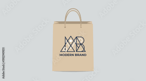 Shopping bag with logo design.