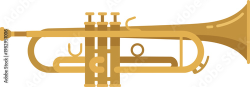 Trumpet Brass Instrument Close Up.