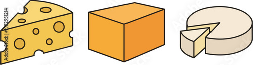 Cheese Assortment Featuring Swiss Gouda And Brie.