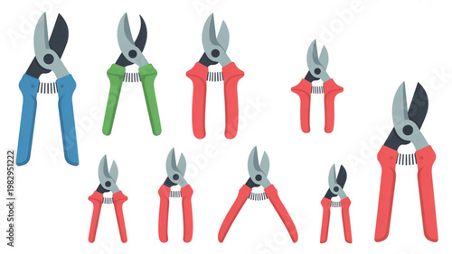 Assorted pliers in various colors and styles for gripping and cutting tasks