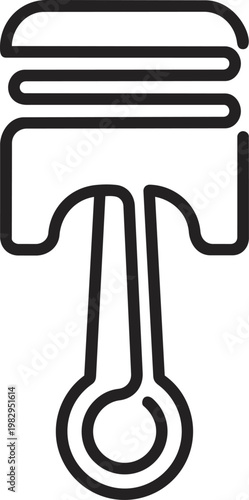 Paint Roller Icon Illustration Tool.