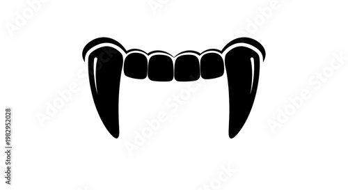 Vampire Fangs Icon - Spooky Halloween Symbol