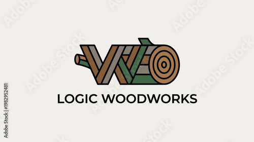 Woodworking Logo Design Brand Identity.