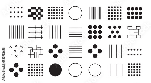 Photography equipment camera icons set professional digital dslr and video gear checkered background.