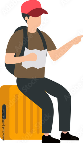 People Tourist Illustrtion