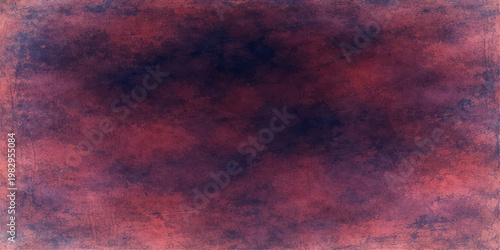 Abstract blue and orange grunge background texture featuring dark storm clouds and a sunset sky with a galaxy light pattern and copy space