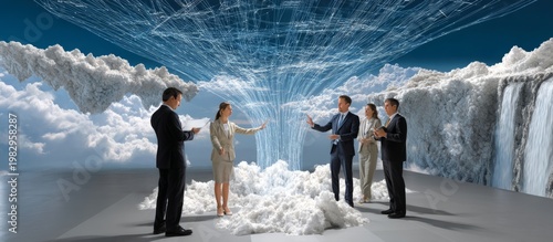 Digital River of Data Flow in Business Collaboration and Strategy