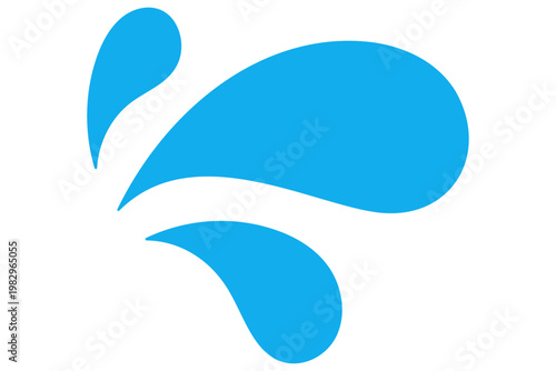 シンプルな汗マークのイラスト