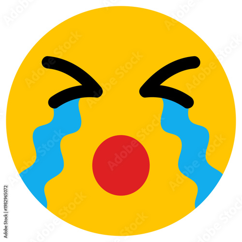 泣いている顔アイコン