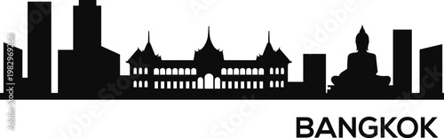 BANGKOK city skyline prepared in vector