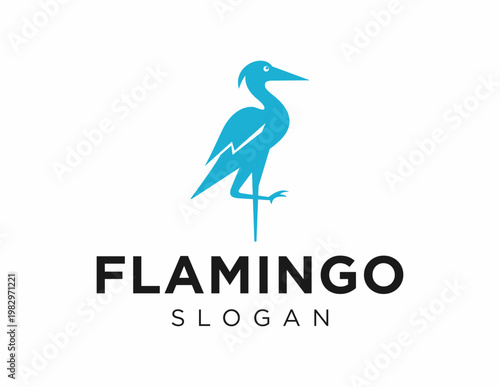 Logo about Flamingo on a white background. created using the CorelDraw application.