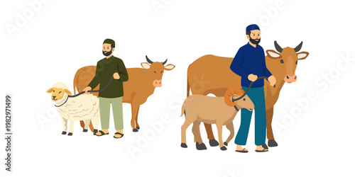 Eid al-Adha Celebration Illustration