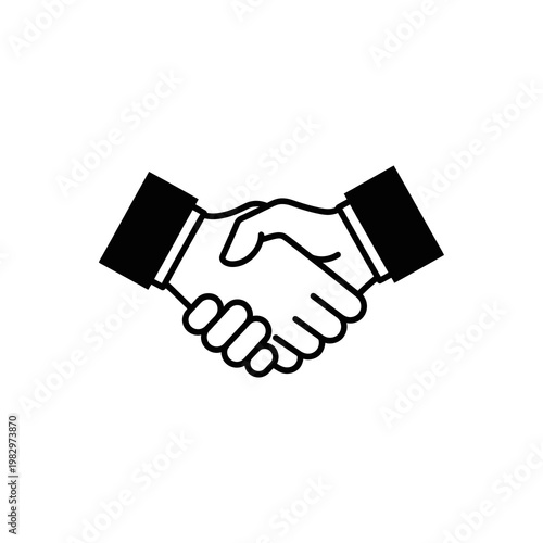 A handshake between two people in a business setting