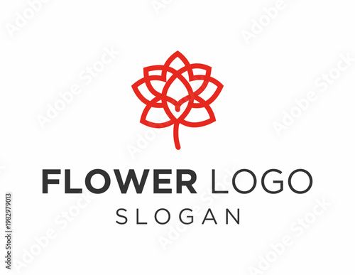 Logo about Flower on a white background. created using the CorelDraw application.
