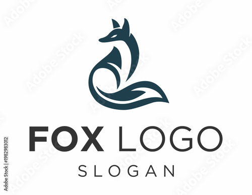 Logo about Fox on a white background. created using the CorelDraw application.