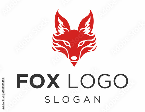 Logo about Fox on a white background. created using the CorelDraw application.