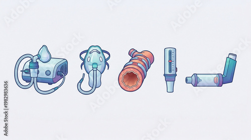 Medical asthma devices and inhalers for World Asthma Day  