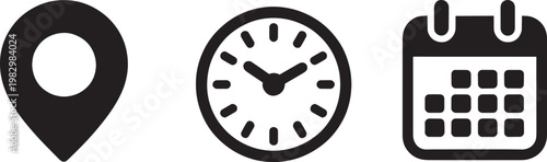 Simple black circle with white center dot, minimalist for web or app use white dot minimalist simple geometric shape