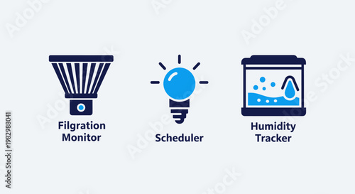 Software icons: migration monitor scheduler humidity tracker with software development software application interface technology business analytics migration scheduler humidity configuration
