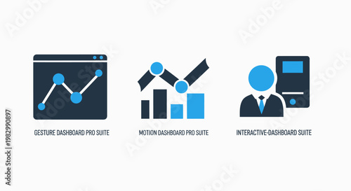 Business analytics and data performance icons including website growth charts bar graphs and mobile user profile graphic for statistical reporting and professional management with analytics, business