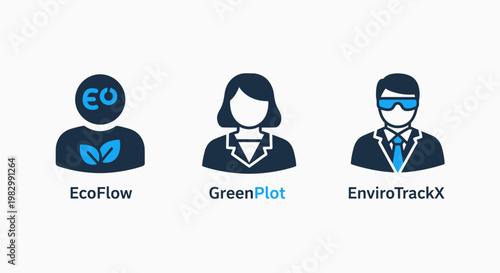 Environmental business icons: eco-friendly green initiative environmental tracking with flat design climate change corporate social responsibility environment business initiative tracking