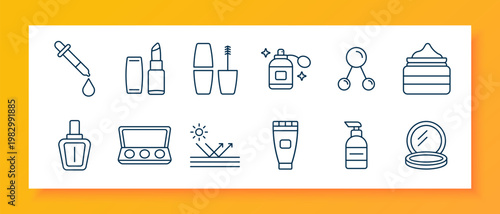 Hunting set icon. Hunter rifle, duck bird, handheld console, deer head, camping tent, rabbit animal, bear wildlife, forest trees, campfire flame, binoculars device, wolf head, tactical vest