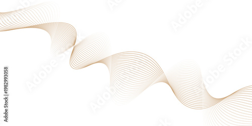 Abstract brown wave line, Dynamic flowing wave lines design element,  brown wave curve liner minimalist concept poster illustration,  motion, pattern, smooth, graphic, vector, clean, design,