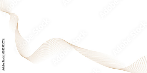 Abstract brown wave line, Dynamic flowing wave lines design element,  brown wave curve liner minimalist concept poster illustration,  motion, pattern, smooth, graphic, vector, clean, design,