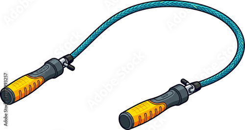 Speed jump rope with ergonomic handles