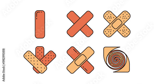 Muscle Tape Line art vector minimal abstract creative