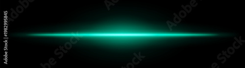 Neon laser beam. Bright horizontal light streak with intense glow blur, radiant core line across dark background, minimal sci fi style, luminous flare effect, abstract energy wave, soft bloom aura.
