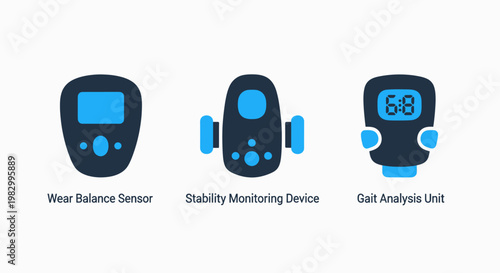 Wearable stability monitoring and gait analysis sensors with wearable monitoring stability analysis technology biometric biofeedback movement technical healthcare equipment wellness