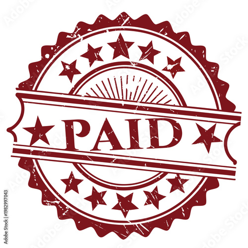 Paid stamp svg Vector 