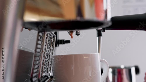 Making coffee in a coffee machine. Saint Petersburg, Russia - 7 Apr 2026