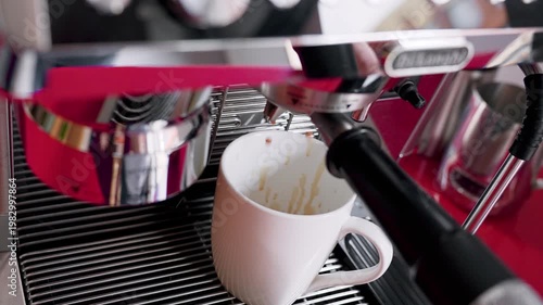 Making coffee in a coffee machine. Saint Petersburg, Russia - 7 Apr 2026