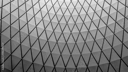 textured glass ceiling inside