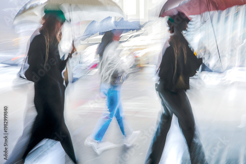 rainy day motion blur