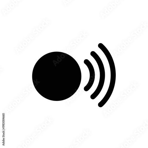 Sound Signal Icon Illustration