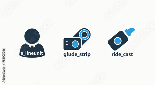 Industrial technology and hardware interface icons showing linking units and mechanical strip casting with technology industrial hardware interface mechanical engineering manufacturing assembly