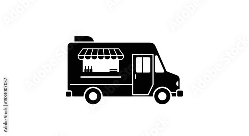 Food Truck Icon Vector Illustration