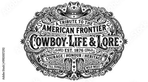 A Tribute to the American Frontier Cowboy Life