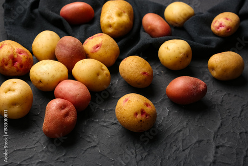 Assorted red and yellow pot...